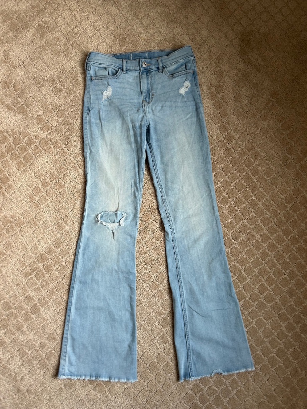 Abercrombie Kids Bootcut Light Wash Jeans (13-14)